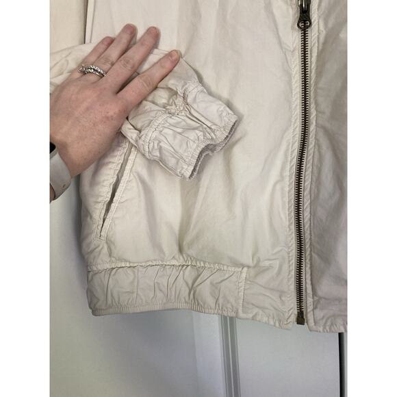 Billy Reid Light Windbreaker Bomber Style Jacket Crane Embroidery Womens Small - Picture 2 of 9